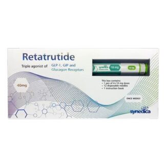 Retatrutide Pen 40mg (4 x 10mg) triple GLP-1, GIP and glucagon receptor agonist research reference - NMChem