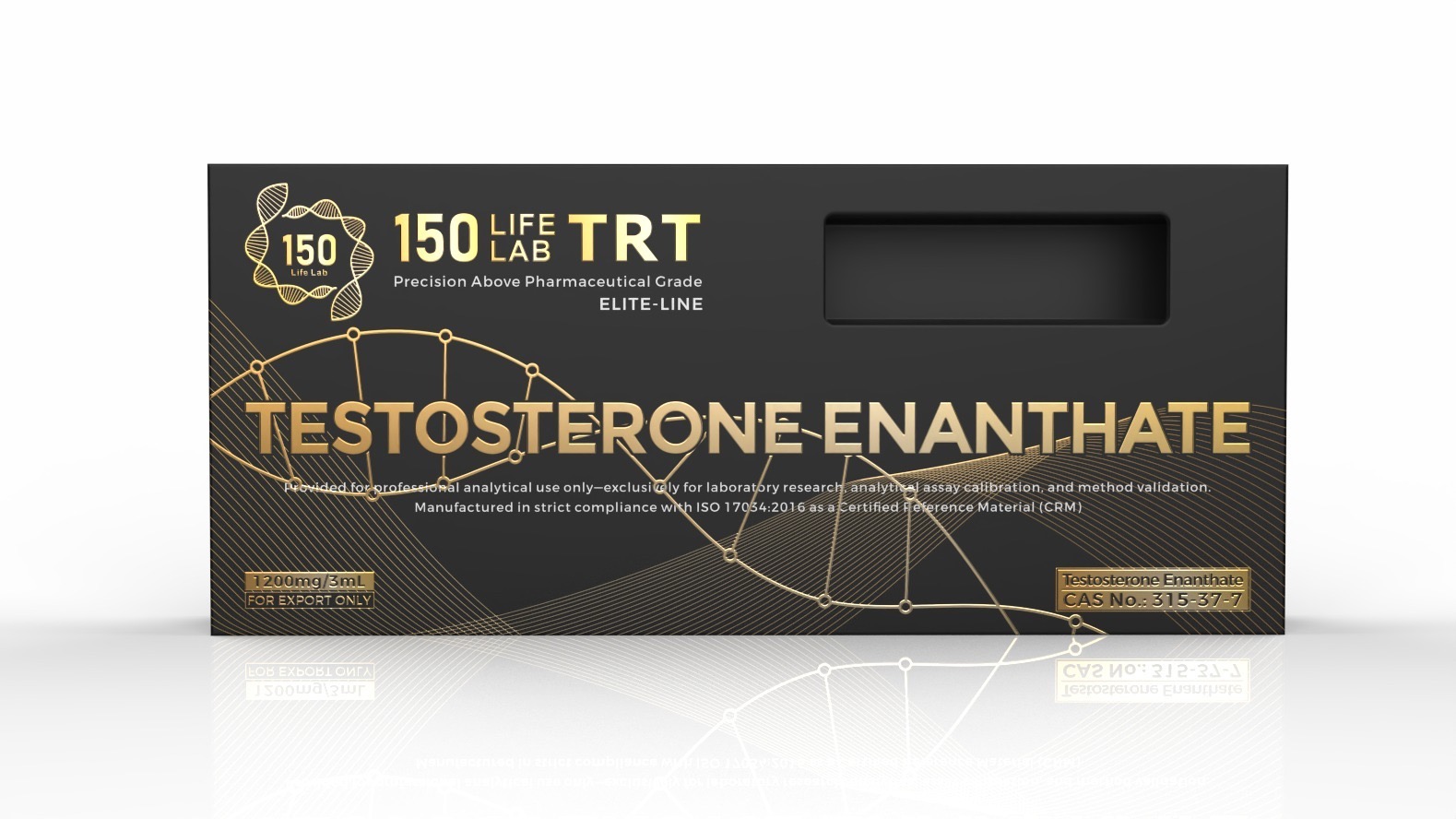 150 Life Lab TRT Elite-Line Testosterone Enanthate certified reference material box, 1200mg/3mL, CAS 315-37-7